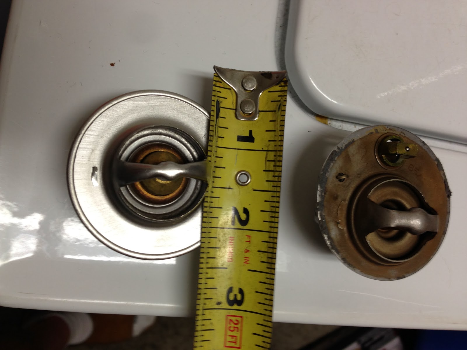 A newbie's adventures in racing Comparing thermostats Mazda OEM vs NAPA