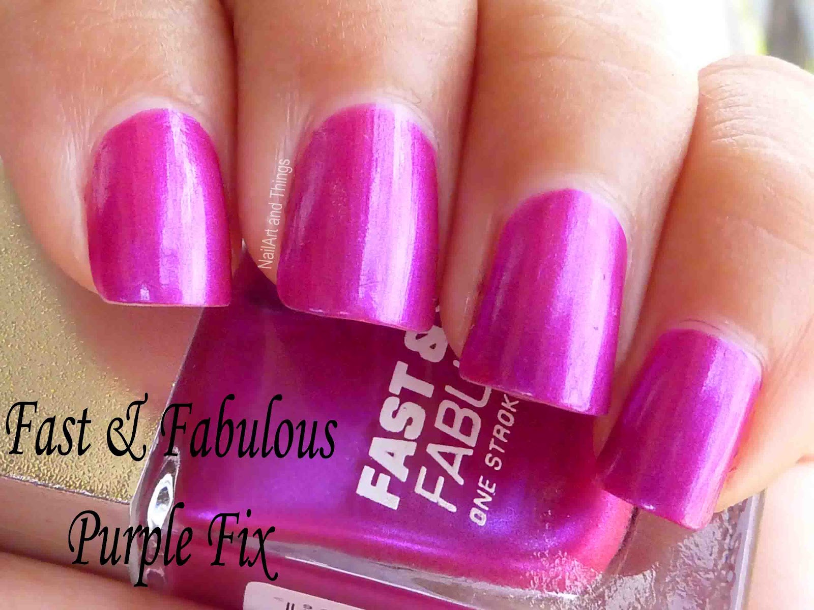 NailArt and Things Pink Zebra + Lakme Nail Polish Purple Fix