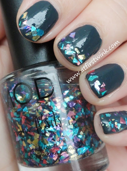Modi Glam nails 53 - Sparkle Real Mix review