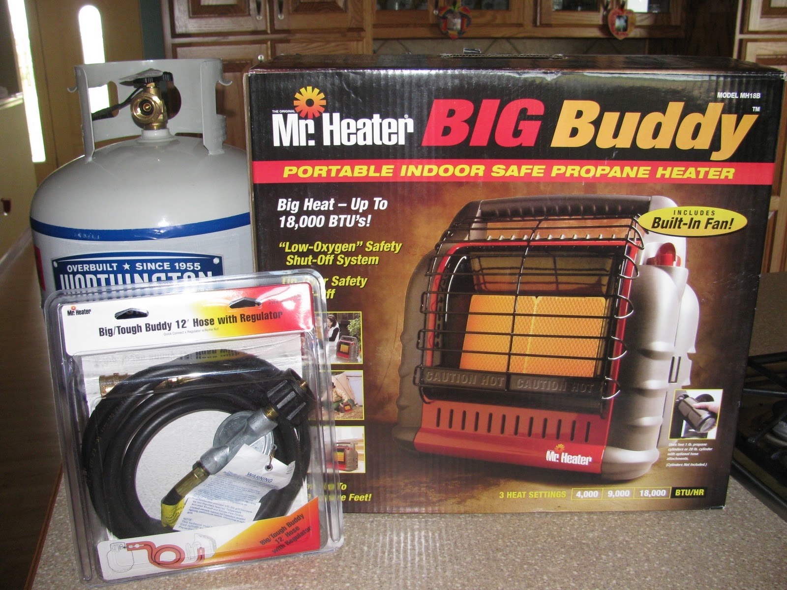 The Harried Homemaker Preps: A Partial Solution to our Winter Heat Problem Buddy Heater Not Working With 20 Lb Tank