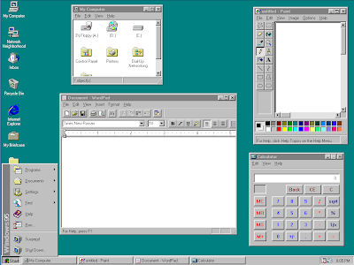screenshot foto windows95 desktop
