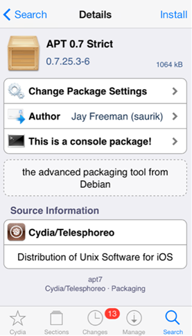 APT 0.7 Strict Cydia Tweak APT 0.7 Strict Cydia Tweak