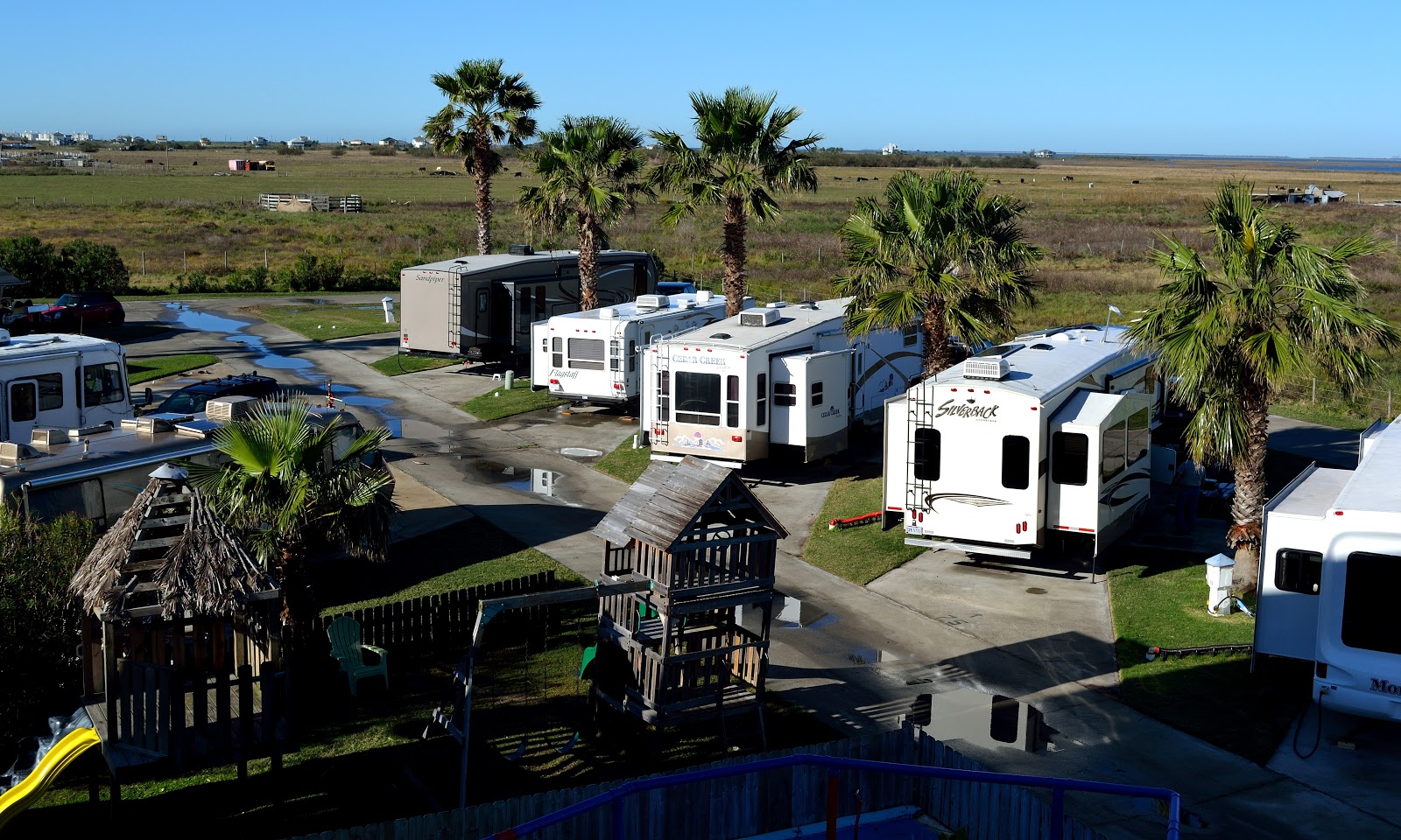 No Bad Days RVing RV Parks Scoop Jamaica Beach RV Resort, Galveston TX