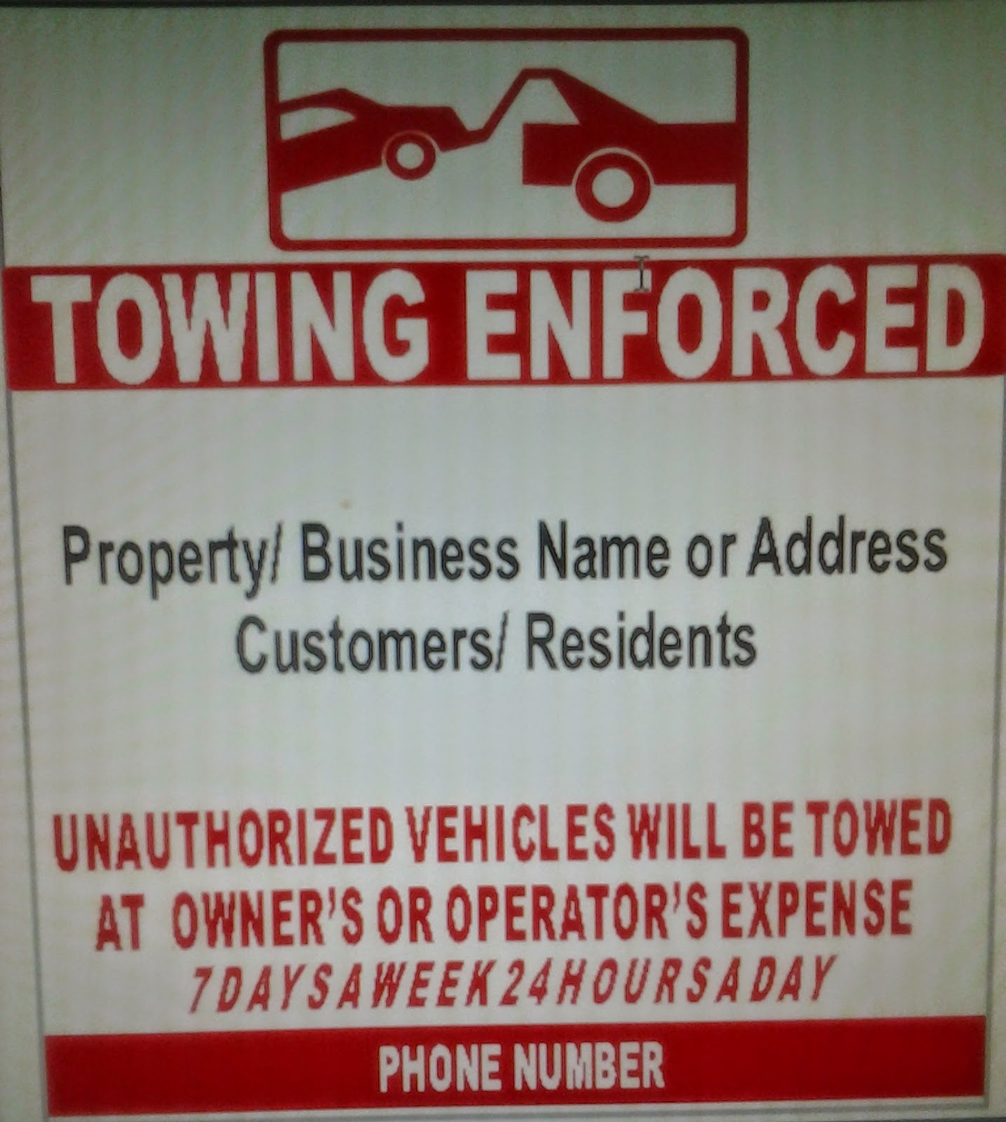 Texas Towing Compliance Blog Not One Legal Towing Sign Posted in College Station or Bryan