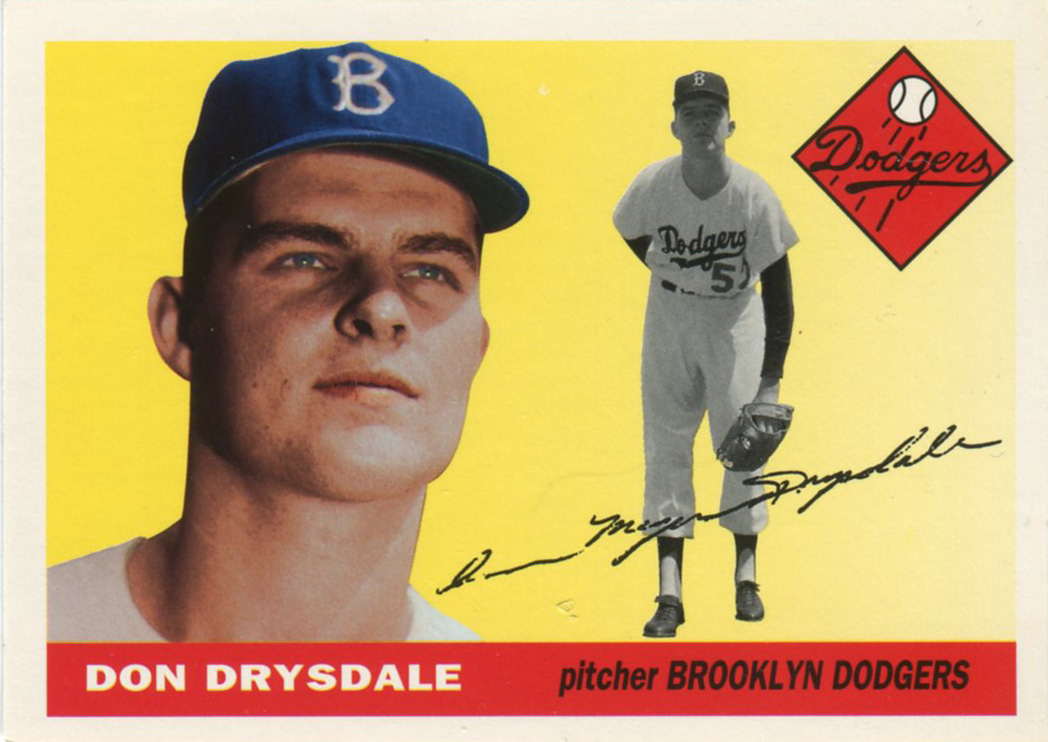 Bob Lemke's Blog Wrong Drysdale autograph on Archives card