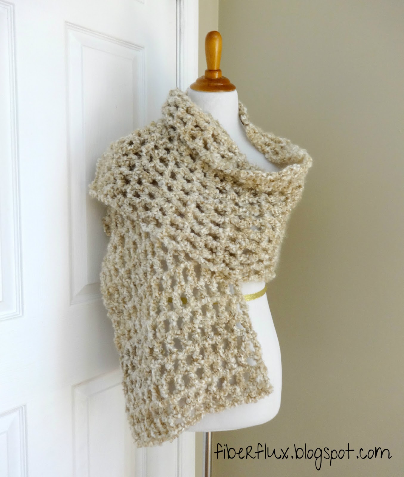 Fiber Flux Free Crochet Pattern...Vanilla Chai Shawl!