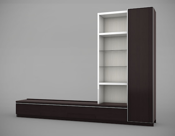 Base cajones estante blanco y armario con puerta batiente.jpg Mueble sala tv