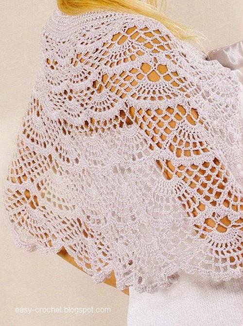 Stylish Easy Crochet: Lace Capelet - Cochet Lace - Women Cape For ...