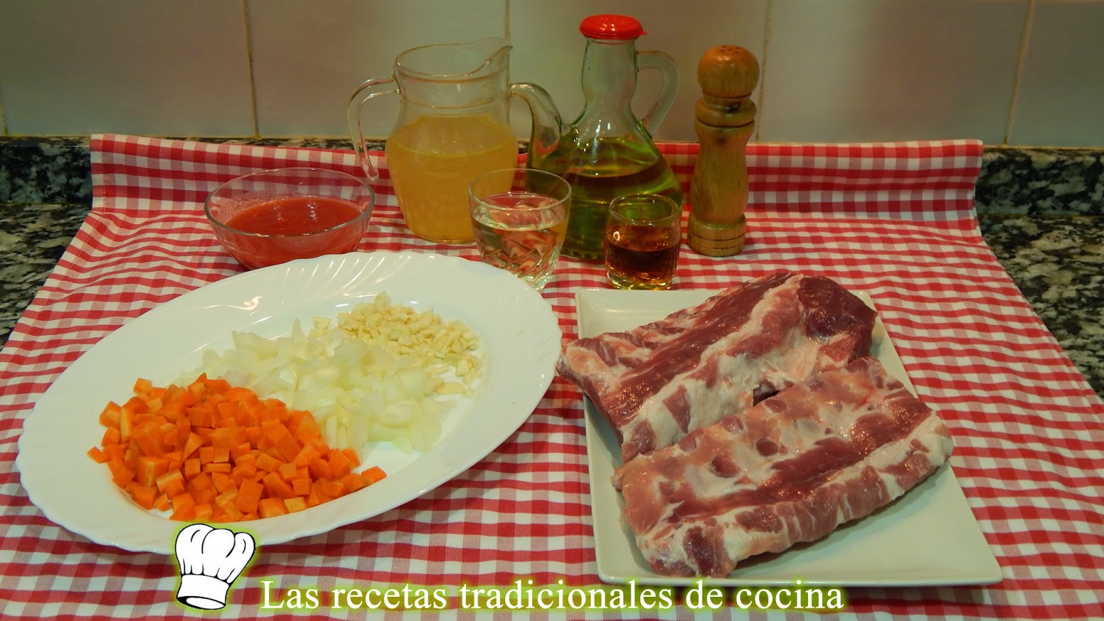 Receta fácil de costillas en salsa al horno