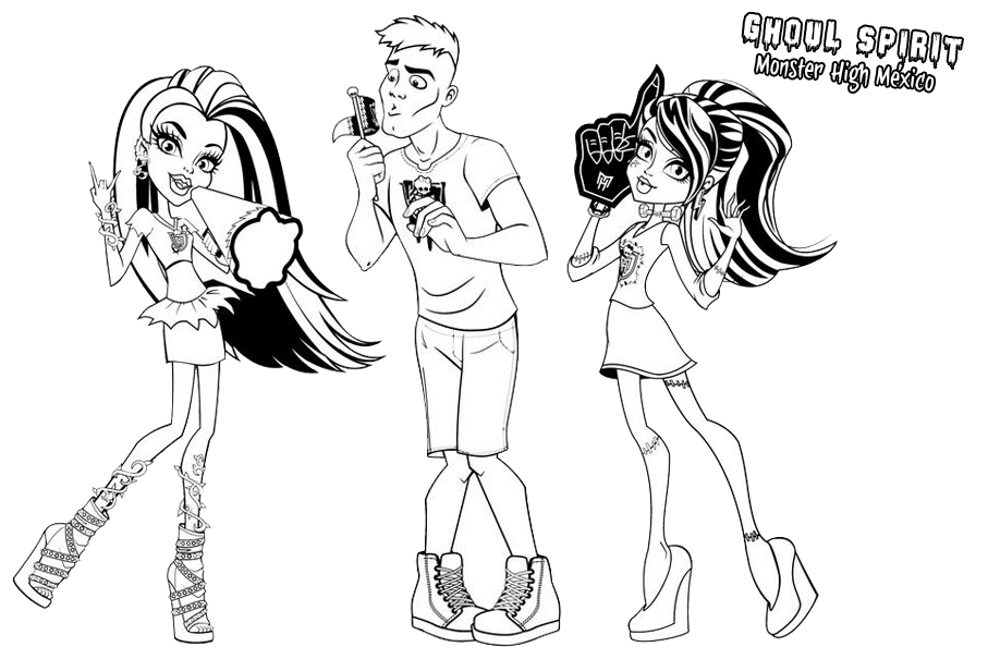 Jogo Pintar as Monster High Jogos de Pintar - imagens para colorir online da monster high