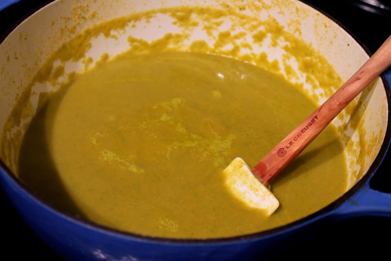 Cook In / Dine Out Asparagus and Sweet Potato Soup