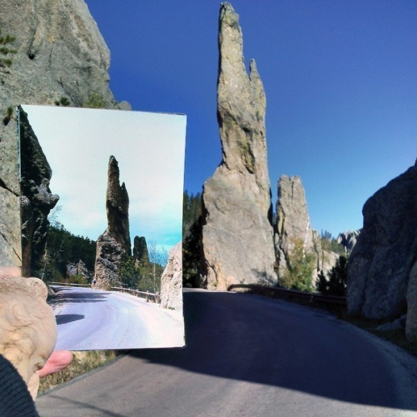 The Needles Highway in Custers State Park. - He Traveled To The EXACT Same Places As His Grandparents, The Photos Brought A Lump To My Throat. The Needles Highway in Custers State Park. - He Traveled To The EXACT Same Places As His Grandparents, The Photos Brought A Lump To My Throat.