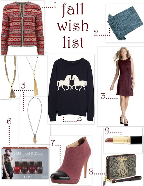Fall wish list