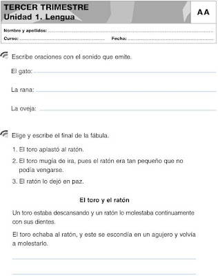 de Primaria: ACTIVIDADES DE AMPLIACION. 2º DE PRIMARIA. GRUPO ANAYA