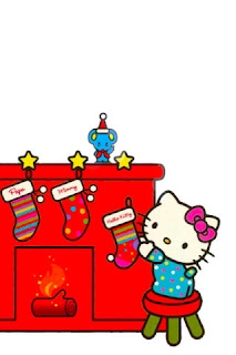 Hello Kitty Christmas iPhone wallpaper background 320x480