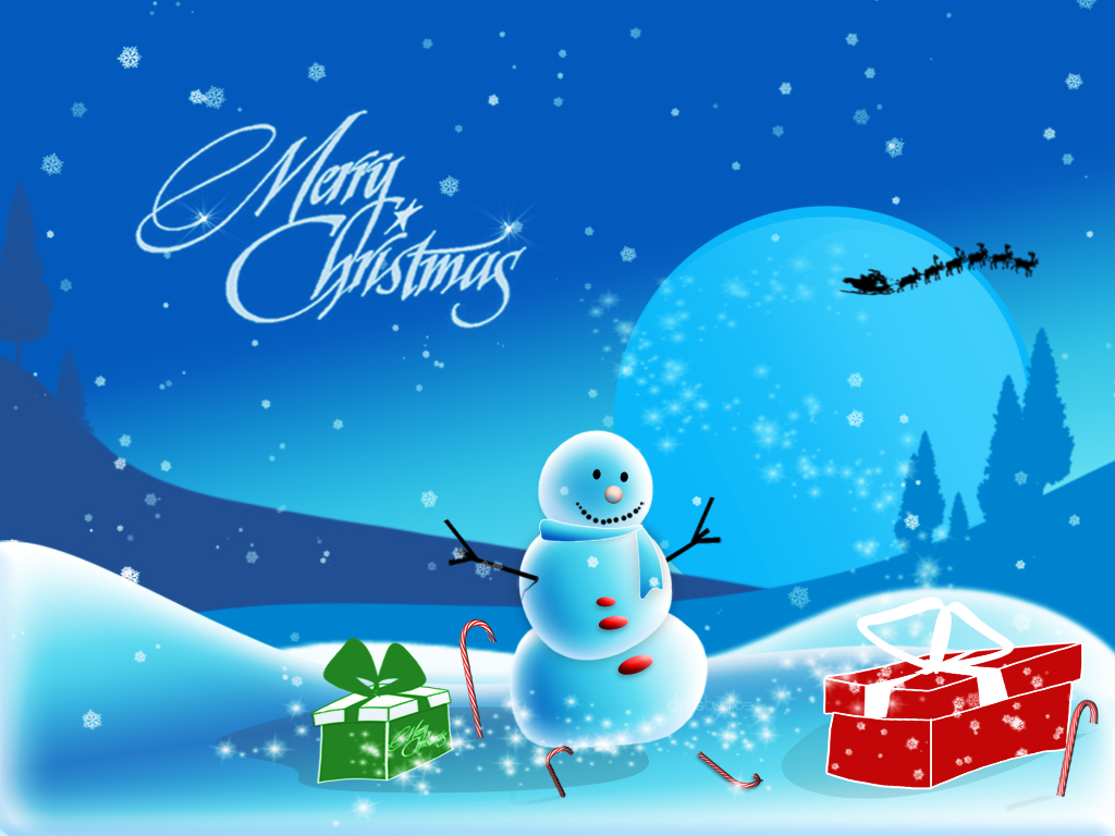 christmas snow wallpaper