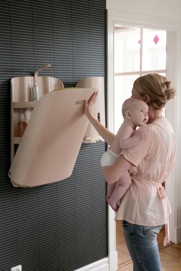 folding nappy changing table
