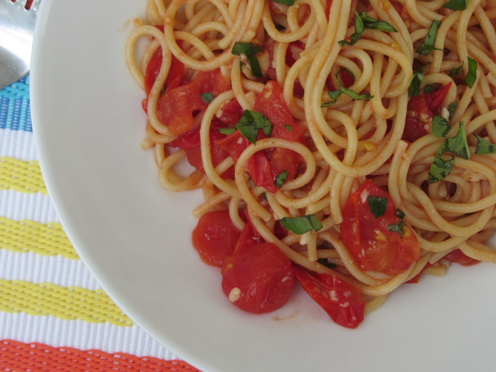 Been There Baked That Spaghetti w/simple Tomato Sauce