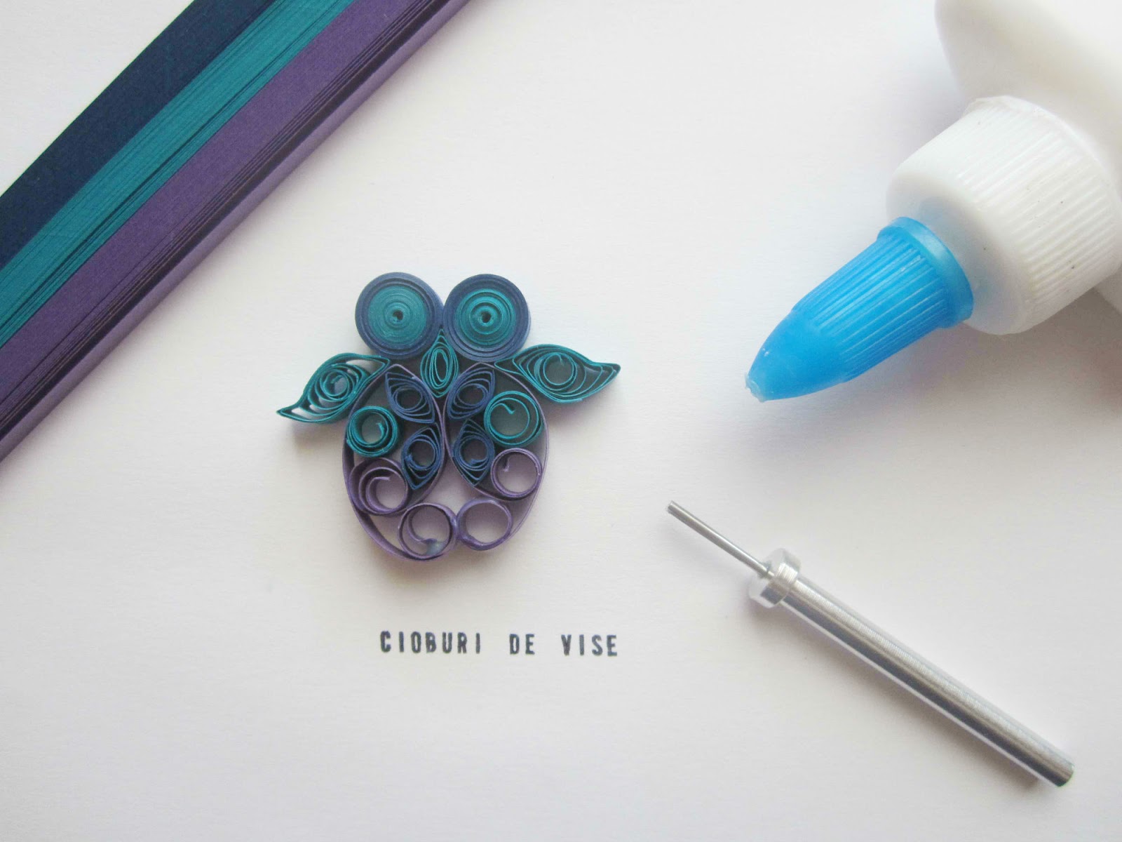 Crafting G: Tehnica quilling | Bufnita