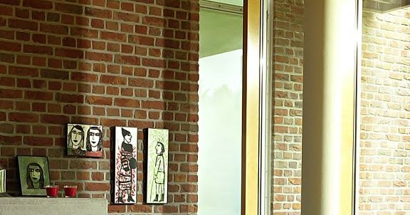 Decoración Fácil: UNA CASA CON PAREDES DE LADRILLO