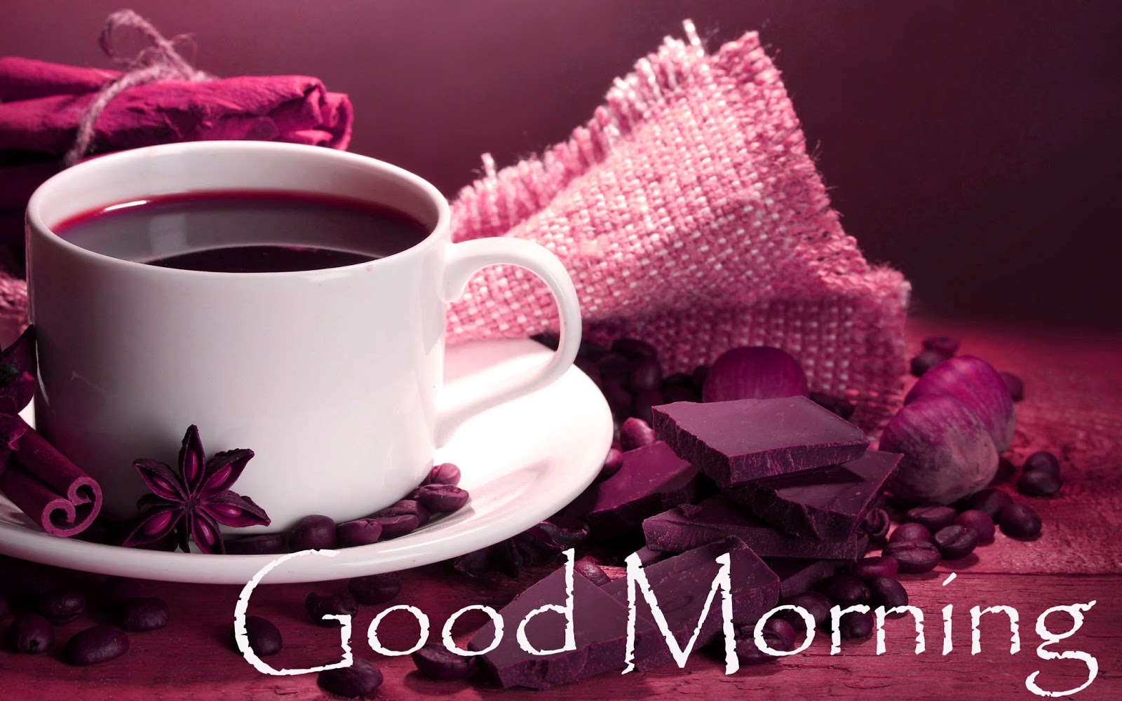 Coffee With Chocolate Good Morning HD Wallpaper