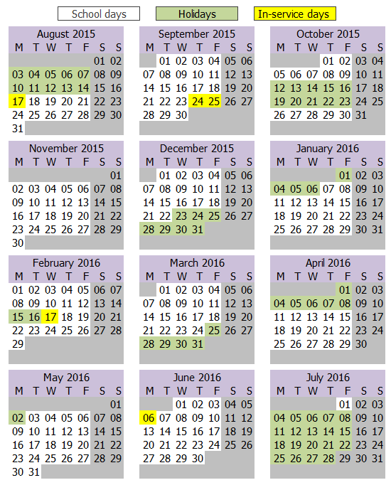 The Highland Council School Holidays 2015 to 2016 Holiday and Vacation