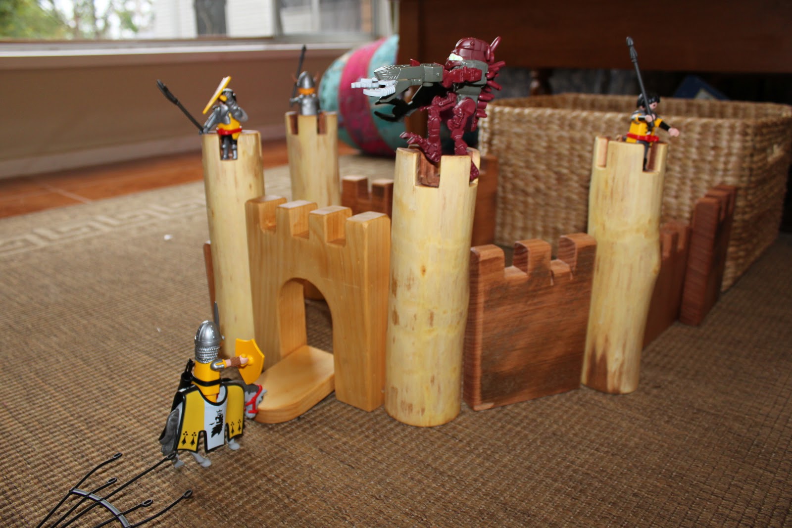 Homemade Happy Wooden Castle