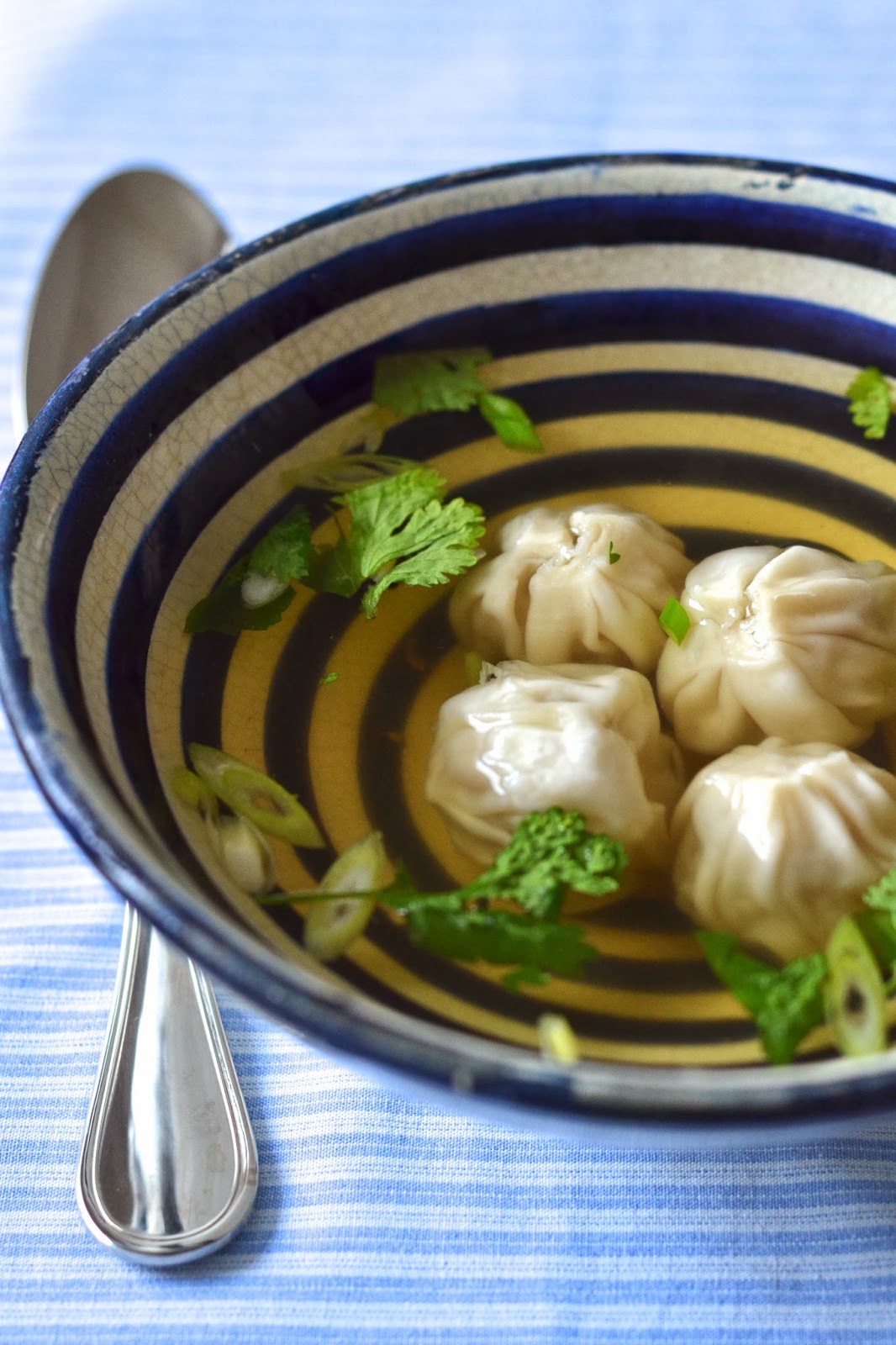 Simple comme un bouillon aux raviolis asiatiques