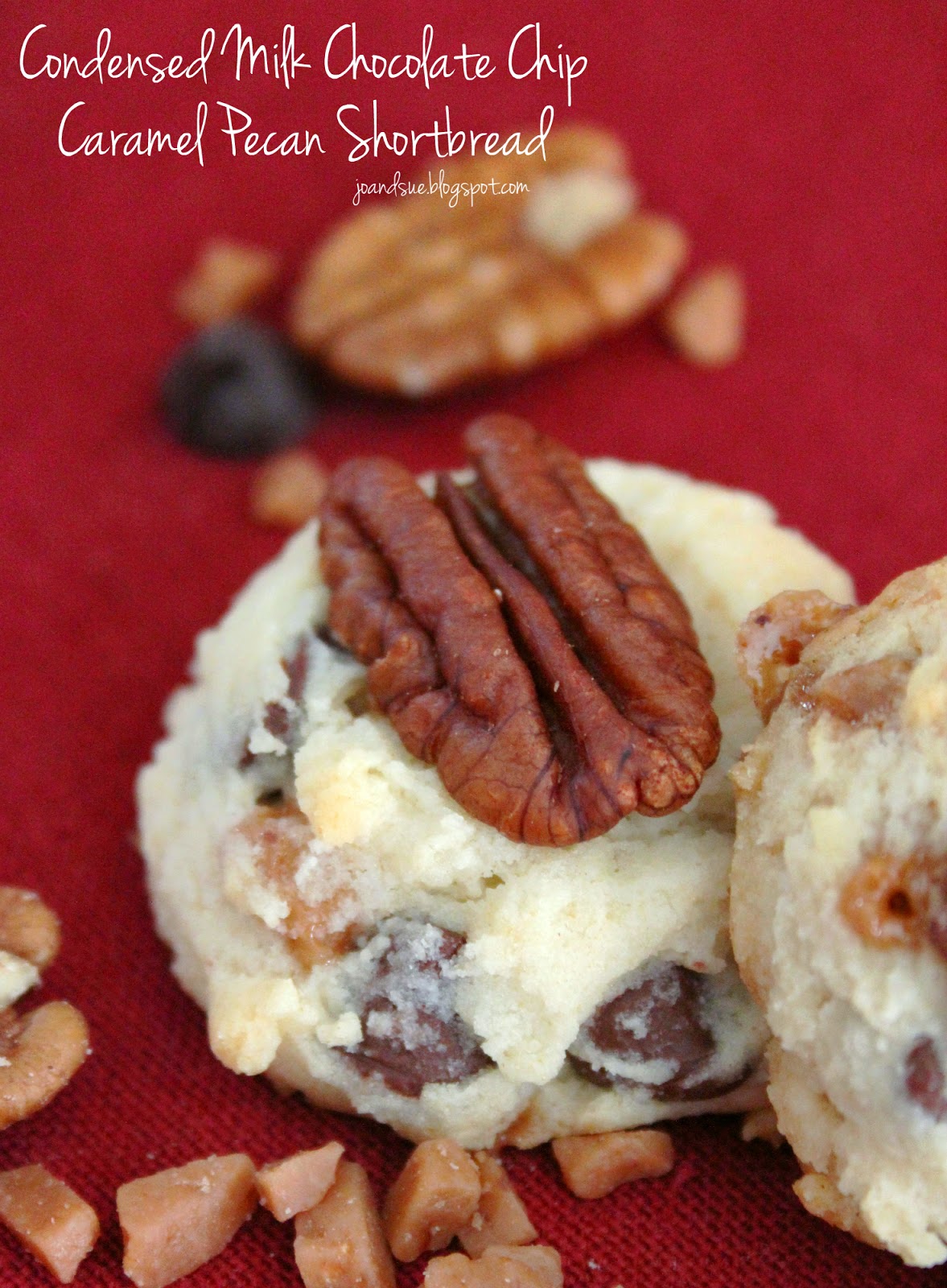 Jo and Sue Condensed Milk Chocolate Chip Caramel Pecan Shortbread