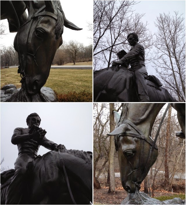 Postcards And Road Trips Abraham Lincoln On A Horse Sculpture