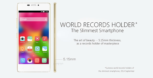 Gionee Elife S5.1: Smartphone tertipis di Dunia untuk saat ini Gionee Elife S5.1: Smartphone tertipis di Dunia untuk saat ini
