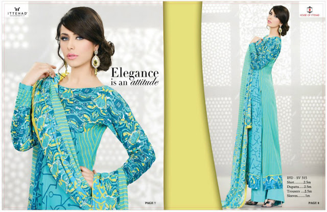 Women's Swiss Voile Lawn Spring-Summer Collection 2013 By Ittehad Textiles