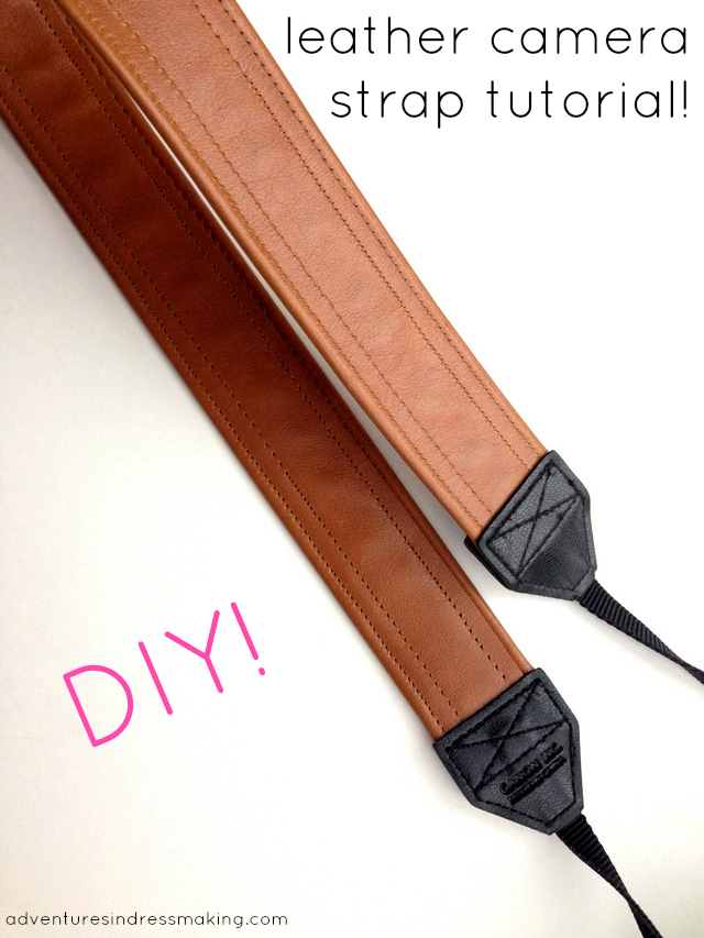 Easy DIY leather camera strap tutorial and Leather Hide Store giveaway