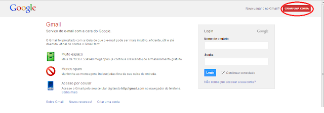 Criar um Email Criar um Email