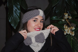 snood drops andes tricot col 