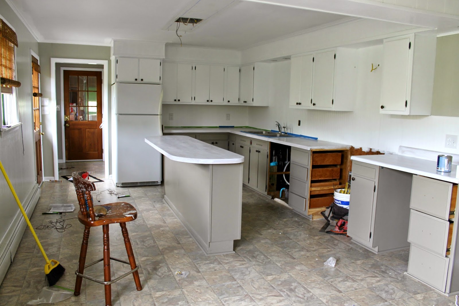 Grace Lee Cottage DIY Painted Kitchen Counters