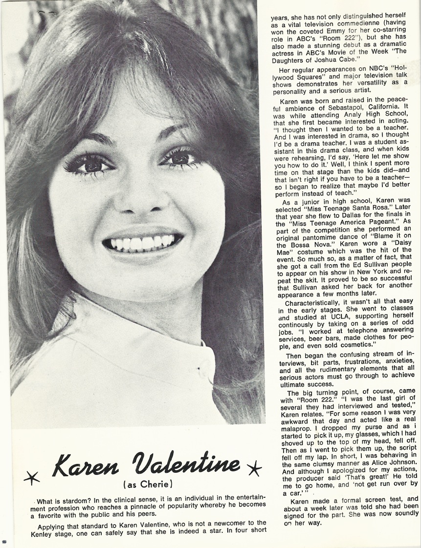 BOOKSTEVE'S LIBRARY: Karen Valentine