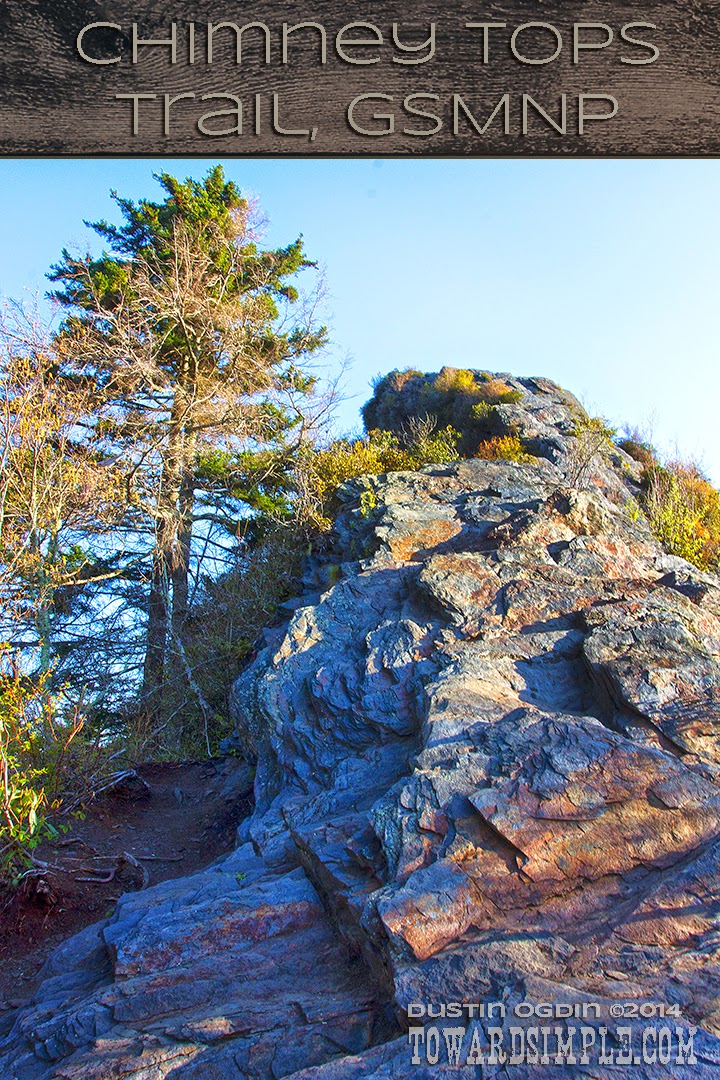 Chimney Tops Summit, GSMNP Chimney Tops Trail, Smoky Mountains
