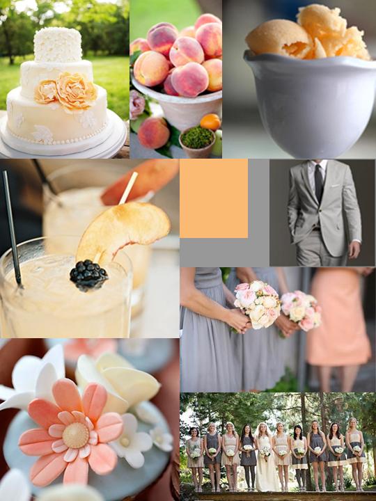 Whimsically Wishing Peach + Gray Color Inspiration