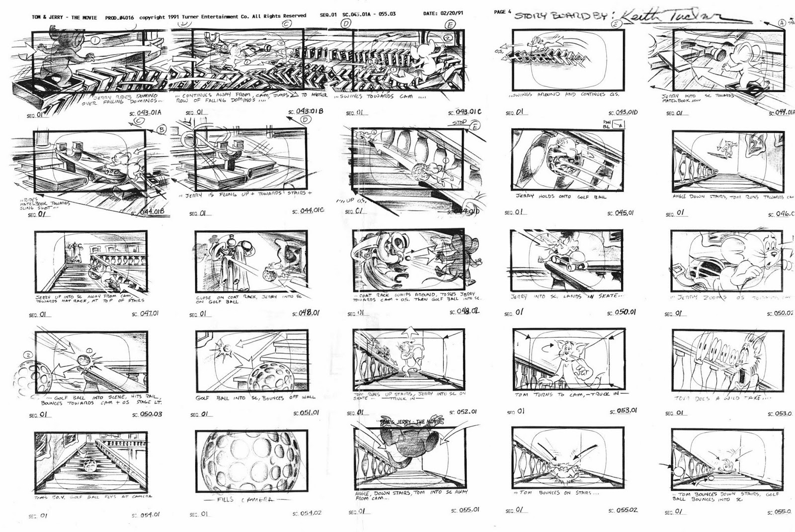 Keith Tucker's Tom & Jerry Storyboards: Tom & Jerry the Movie-Unseen ...