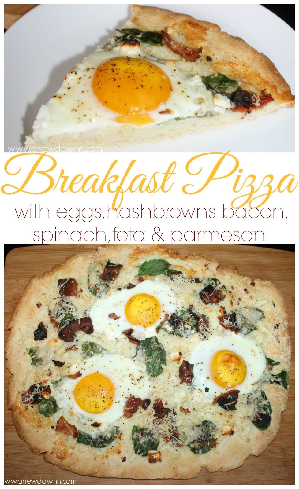 Breakfast Pizza with Cornmeal Crust {Recipe} A New Dawnn