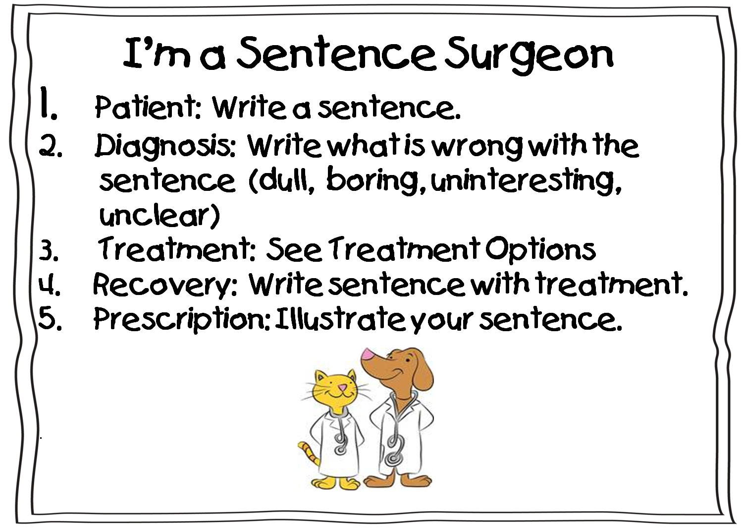 First Grade Wow Sentence Surgeon