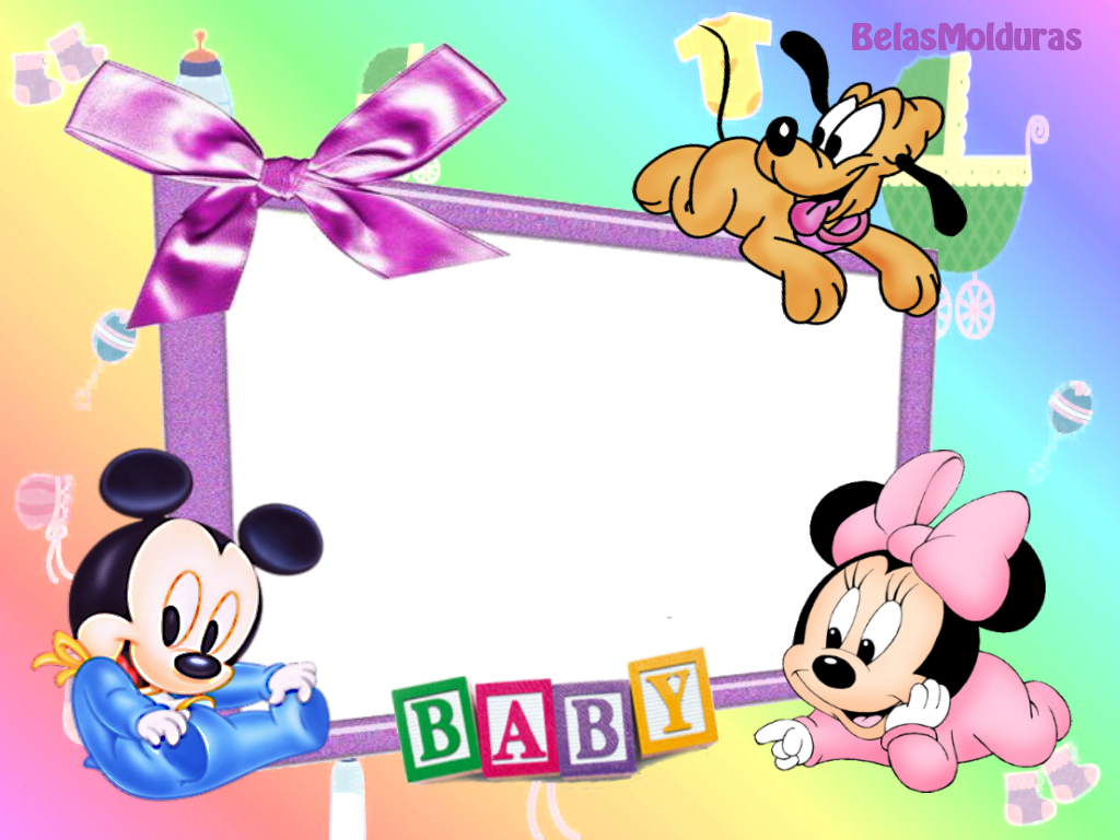 Molduras Muito Fofas da Turma do Mickey Baby