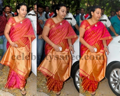 Vasundhara Dual Shaded Silk Saree