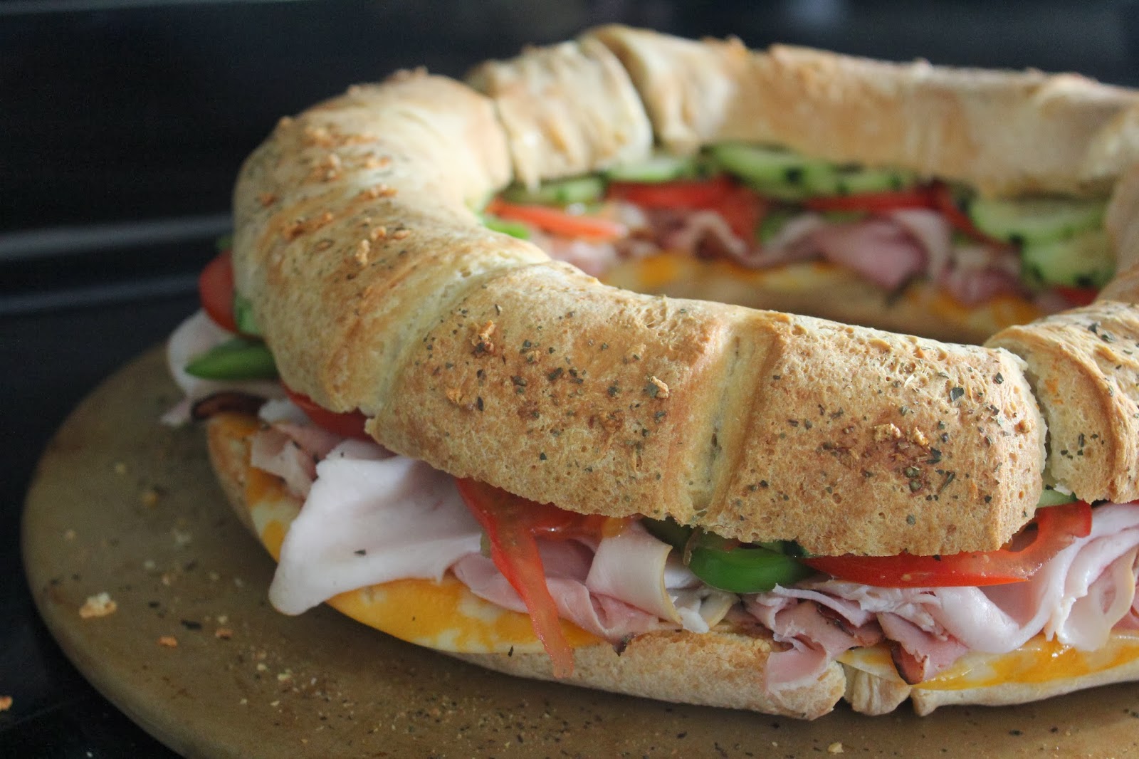 Super Bowl Sandwich Ring Recipe Fun Cheap or Free