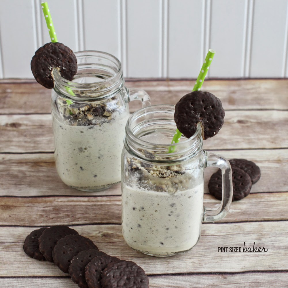 Quick, easy and delicious - I can't wait for Girl Scout Cookies every year so I can make a Thin Mint Cookie Milkshake!