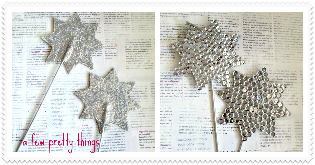 a few pretty things Christmas decoration sequin stars