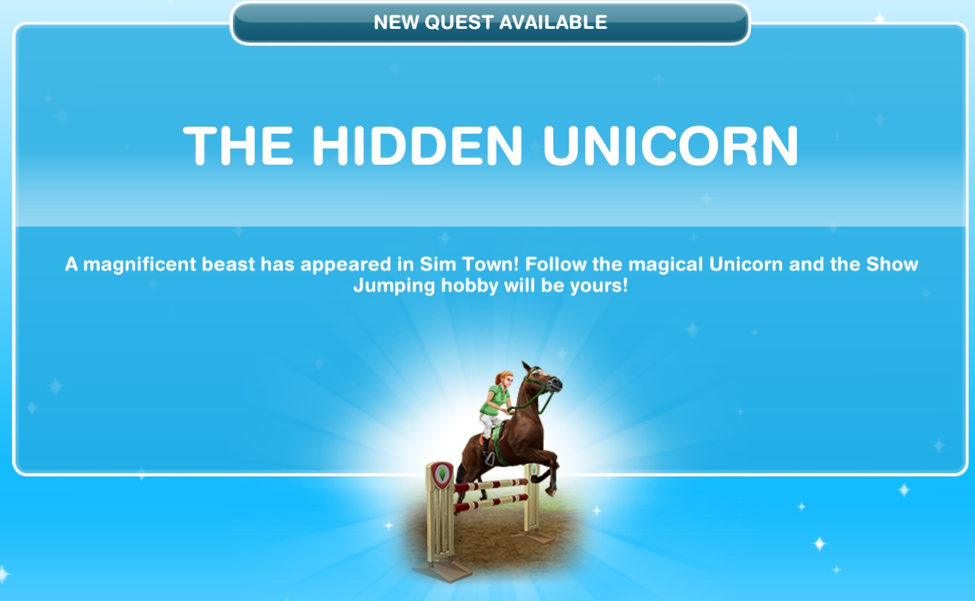 Sims Freeplay Quests and Tips Quest The Hidden Unicorn