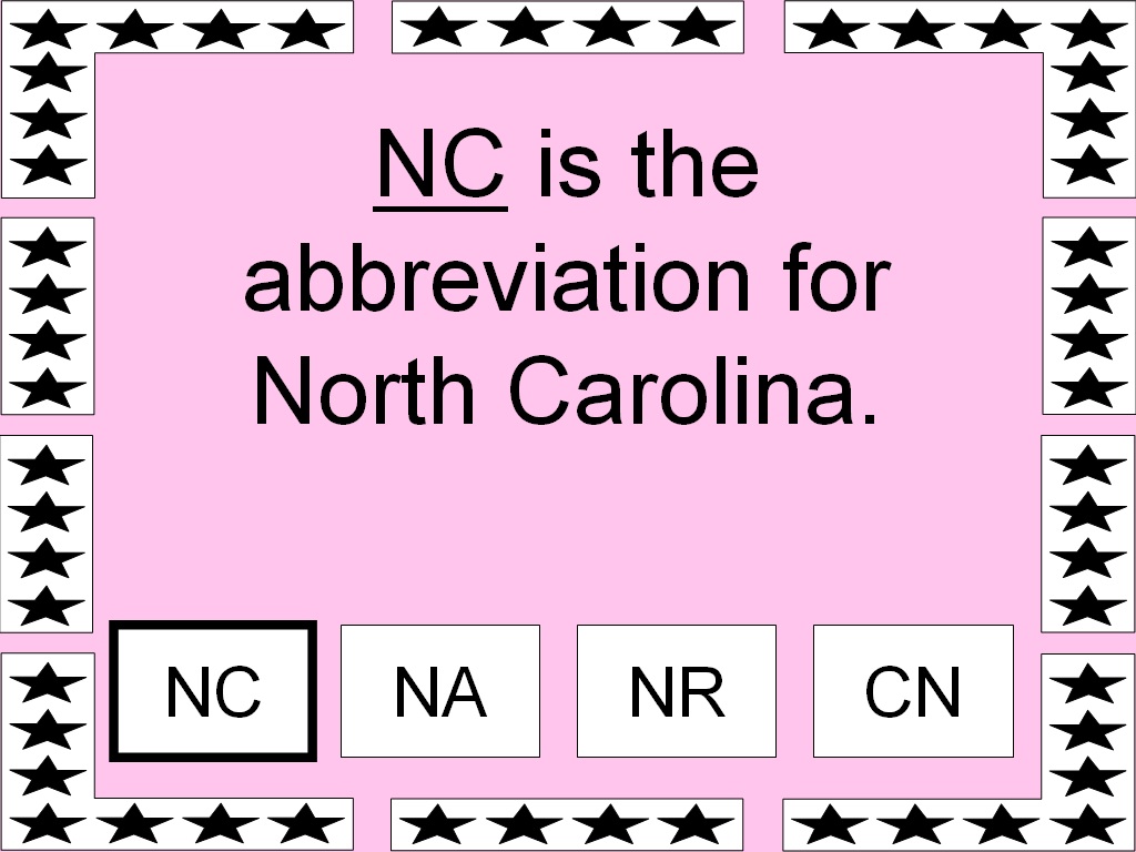 Student Survive 2 Thrive American State Abbreviations Part 5 of 5