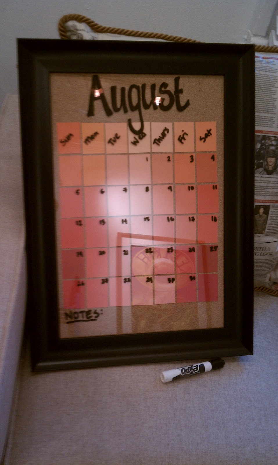 Diy Picture Frame Calendar : Chet pourciau design diy calendar from an old picture Diy Picture Frame Calendar : Chet pourciau design diy calendar from an old picture